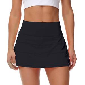 lot 99970 image: MCEDAR Pleated Tennis Skirt for Women with Pockets Womens High Waisted Athletic Golf Skorts Skirts for Running Workout Shorts�Black�6