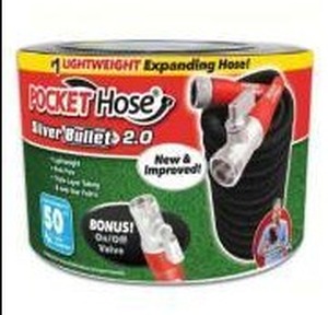 Pocket Hose Silver Bullet Expandable Garden Hose 3/4in x 50ft