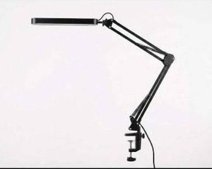 lot 20206 image: Desk Lamp with Articulating Arm and Clamp Base