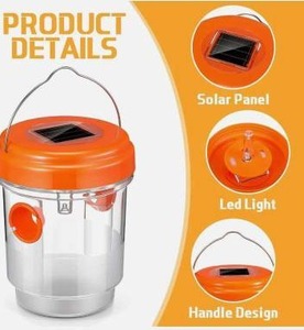 lot 20211 image: Solar LED Wasp Trap with Handle 2-Pack