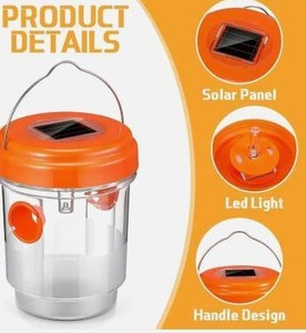 lot 20237 image: Solar LED Wasp Trap with Handle 2-Pack
