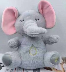 lot 20243 image: Anxiety Relief Plush Breathing Elephant, with Musical Lights