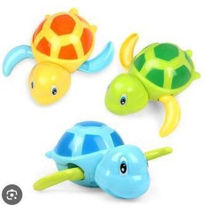 lot 20244 image: Bath Toys for Toddlers Set of 3 Turtle Figures