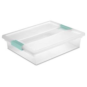 lot 20278 image: Sterilite  Large Clip Box Storage Containers, 6 Pack
