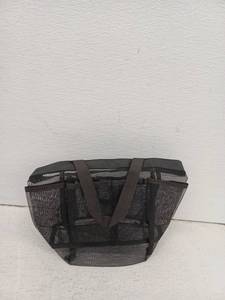 lot 20335 image: Black Mesh Tote Bag with Handles
