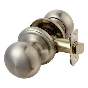 lot 20384 image: Satin Nickel Colonial Knob Hall & Closet Interior Non-Locking