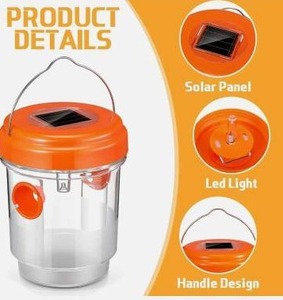lot 20418 image: Solar LED Wasp Trap with Handle 2-Pack