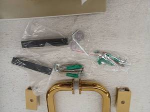 lot 20423 image: Glasswarehouse Shower Door Only Hardware Kit