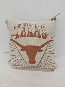 lot 20478 image: Texas Longhorn Decorative Pillow 26x26, 2 Pack