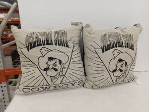 lot 20481 image: Oklahoma State Cowboys Throw Pillows, 2 Pack, 26x26