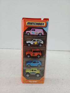 lot 20497 image: Matchbox MBX Retro 5-Car Diecast Set