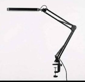 lot 20512 image: Desk Lamp with Articulating Arm and Clamp Base
