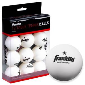 lot 20522 image: Franklin Sports 40mm Table Tennis Balls - 12ct