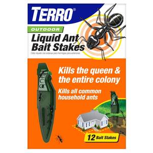 lot 20526 image: TERRO Outdoor Liquid Ant Bait Stakes, 14-Pack