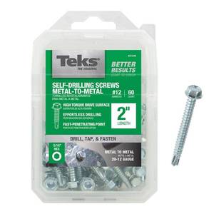 lot 20528 image: TekSupply 12x2 HWH Drill Point V60 Screws Model 21348