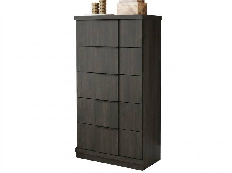lot 20126 image: Jadiston Chest of Drawers Dark Brown  Retail $549.99