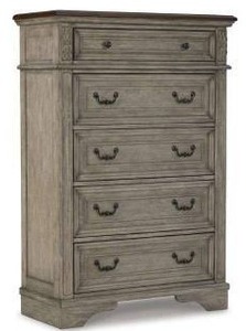 lot 20625 image: Ashley Lodenbay Collection Five Drawer Chest  Retail $2146