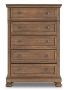lot 20629 image: Signature Design by Ashley Feddinger PCB779-46 Five Drawer Chest  Retail $1079