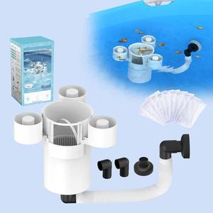 lot 101717 image: Pool Skimmer Socks, 10 Pack White Filter Basket Debris Cleaner,
