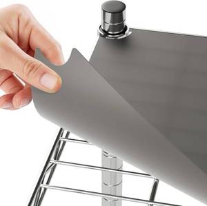 lot 101747 image: Auslar 14 X 36 Shelf Liners 4-Pack Waterproof Graphite for Wire Shelving