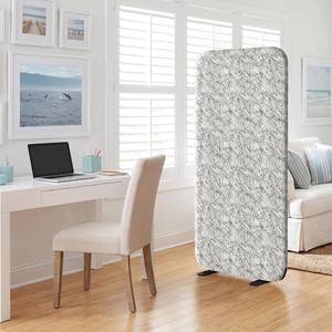 lot 201590 image: DECOLAB Standing Room Divider, Portable Partition Panel 29x65 Marble