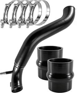 lot 201611 image: Retails for $152 3.5 Inch Intercooler Tube kit Fit for Ford F-150 3.5L ECOBOOST V6 GAS DOHC Turbocharged 2011-2014, Include Intercooler Tube Interface Pipe Bone, Black