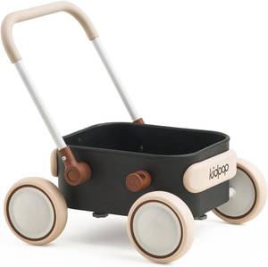 lot 201615 image: PULA Baby Push Walker with Wheels Toddler Wagon for First Learner Baby Toys 6-12 Months, 1 Year Old Birthday Gifts, Indoors and Outdoors (Black)