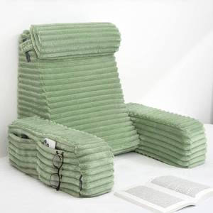 lot 301613 image: ENITYA 22 XL Back Pillow for Bed Sitting Up with Armrests & Big Pockets