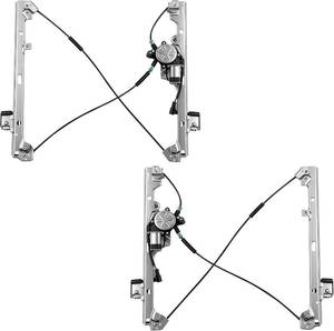 lot 301626 image: Front Driver and Passenger Window Regulator wMotor for Silverado Sierra