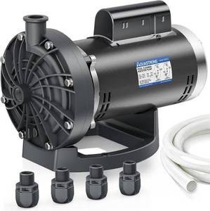 lot 301633 image: Retails for $349 Aquastrong PB4-60 Pool Booster Pump, Pure Copper Motor, 34 HP, Dual Voltage 115V230V, Low Noise, Wide Compatibility, Easy Installation for Pressure-Side Pool Cleaners Vac-Sweep 280, 380, 3900-Black