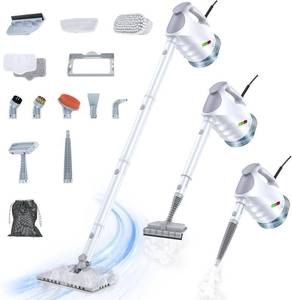 lot 401582 image: Steam Cleaner for Home, 10-in-1 Steam Mop with Detachable Handheld Steamer