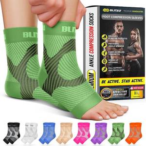lot 401606 image: BLITZU Compression Socks for Plantar Fasciitis, Foot, Arch & Ankle Support
