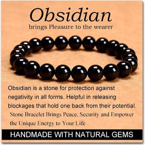 lot 401619 image: MASSIVE BEADS Handmade Yoga Stretch Elastic Bracelet Natural Stone Crystal Healing Power Energy Gifts for Unisex Adult 4mm 6mm 8mm 10mm
