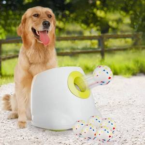 lot 111741 image: Retails for $129 AFP Automatic Dog Ball Launcher with 2.5in ETPU Ball for Medium-Large Dogs