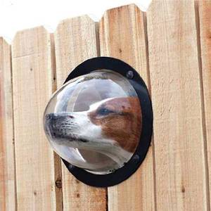 lot 111781 image: MEKBOK 1 Pack Dog Fence Window, 9.5 Inch Acrylic Dome Clear Dome Pet Window Bubble Window Playground Puppy Fence Window