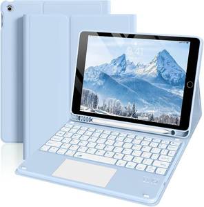 lot 211679 image: JKSML Touchpad Keyboard Case for iPad 10.2 Inch 9th8th7th Gen, Blue