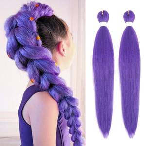 lot 211711 image: Beyond Beauty Long Purple Braiding Hair 30 Inch