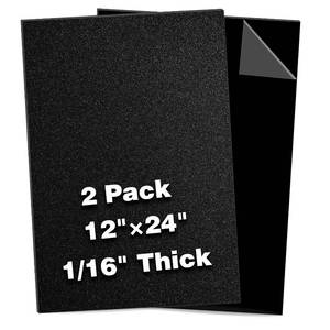 lot 311562 image: ABS Plastic Sheets, 116-Inch Thick, 12 x 24, Black, Pack of 2