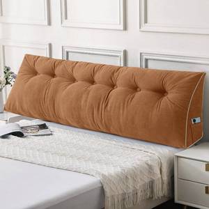 lot 311578 image: Sasttie Headboard Pillow King, Wedge Pillow Headboard, Caramel