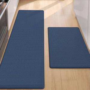 lot 311582 image: Color&Geometry Kitchen Mat for Floor 17x2917x59 Anti Fatigue 2PCs, Blue