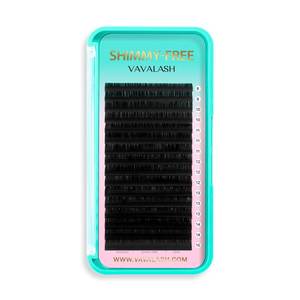 lot 311613 image: Cashmere Shimmy-Free Volume Lash Extensions,Self Fanning Eyelash Extensions,0.030.05 C CC D Curl 8-15mm Mixed Length Tray, Soft Matte Black,Classic Lash Extensions for Lash Salon(0.05-D-8-15mm)
