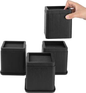 lot 411512 image: BTSD-home Bed Risers 4 Inch, 4 Pack