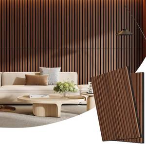 lot 411517 image: 2 Pack Acoustic Wood Panels for Wall 47.24 x 23.81 Soundproof