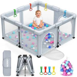 lot 411529 image: OCATO Baby Playpen Foldable Playpen for Babies and Toddlers 50 50