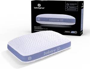 lot 411534 image: Bedgear Balance 1.0 Performance Pillow, Medium Support Bed Pillow for All Sleep Positions  Boost Blend Fill with Responsive Comfort & Air-X Mesh Ventilation  Washable Hypoallergenic Pillow