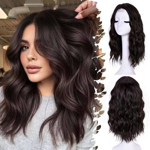 lot 411557 image: ANNISOUL Short Wavy Wigs for Women Short Lace front Wig Synthetic Wig