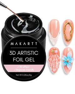 lot 411558 image: Makartt 3D Nail Gel Nail Foil Glue Transfer Gels 8g for Partial Transfer