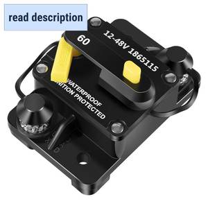 lot 411552 image: 1865115 MKR-27 Circuit Breaker 60 Amp Compatible with All Minn Kota 12V24V36V48V Electric Trolling Motors,Waterproof