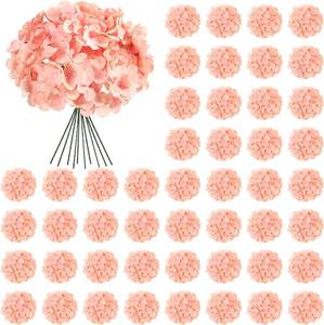 lot 171441 image: Auihiay 64Pcs Hydrangea Artificial Flowers, Silk Hydrangeas Decor