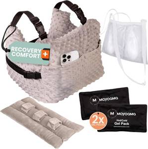 lot 171461 image: MOYOAMA Post Mastectomy Pillow   Hands-Free Protection with Secure Strap & Easy-Clean Washable Cover Breast Surgery Must Haves,Breast Reduction Recovery Supplies,Breast Augmentation, Moonlight Grey